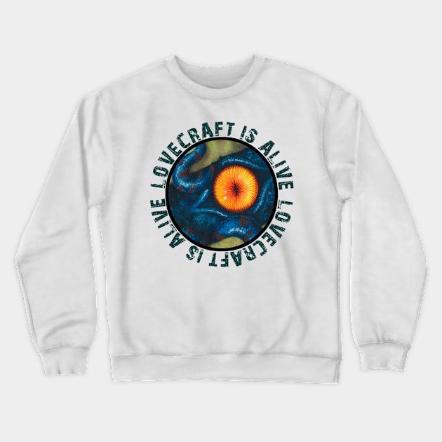 Lovecraft Ancient One Crewneck Sweatshirt by 9inverse